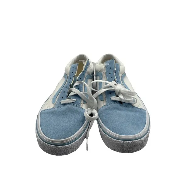 Vans Old Skool Bolts Baby Blue Skate Shoes Mens Sz 10.5 Rare Unc North Carolina