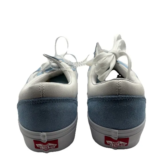 Vans Old Skool Bolts Baby Blue Skate Shoes Mens Sz 10.5 Rare Unc North Carolina