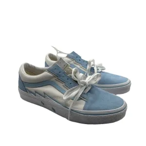 Vans Old Skool Bolts Baby Blue Skate Shoes Mens Sz 10.5 Rare Unc North Carolina