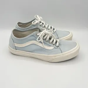 VANS Old Skool Canvas Skate Board Lace-up Shoes Light Blue Mens 7 Womens 8.5