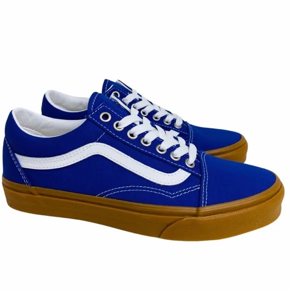 Vans Old Skool Gum Spectrum Blue White Sneakers