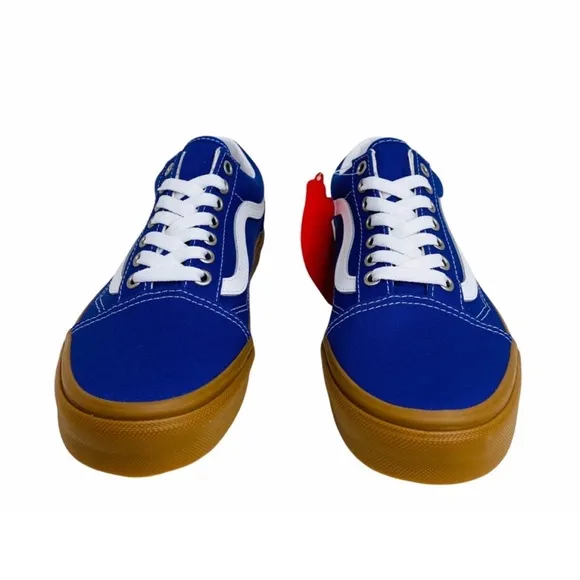 Vans Old Skool Gum Spectrum Blue White Sneakers