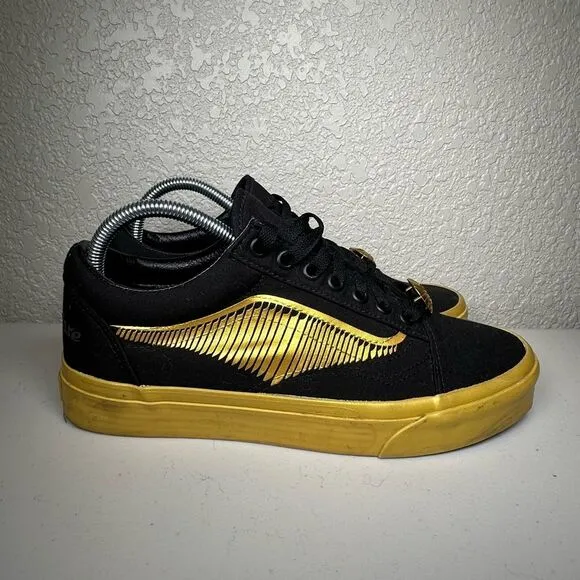 Vans Old Skool Harry Potter Golden Snitch Sneakers Shoes Skate Mens 8 Womens 9.5