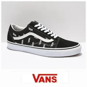 Vans Old Skool Logo Black &amp; White