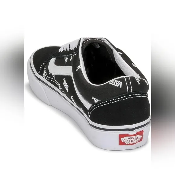 Vans Old Skool Logo Black &amp; White