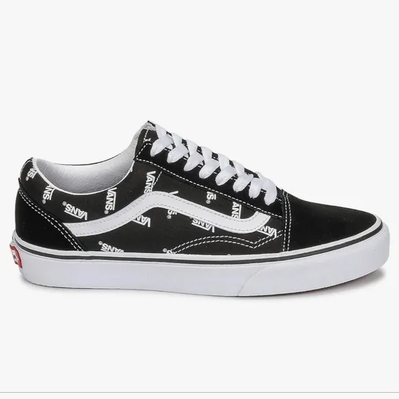 Vans Old Skool Logo Black &amp; White