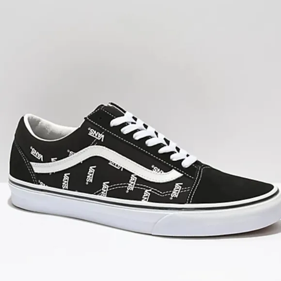Vans Old Skool Logo Black &amp; White