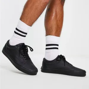 Vans Old Skool Premium Leather Shoes- New- Otw Blackout Skate Classic