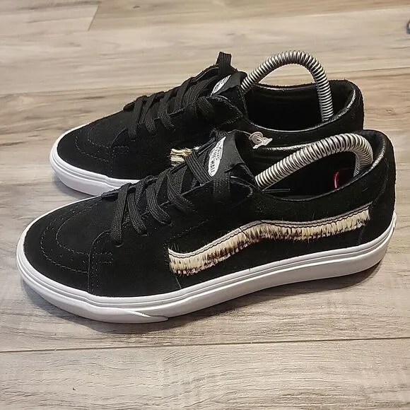 VANS Old Skool Suede Sneakers‎ Mens 6 Womens 7.5  Black Skate Shoes Sidestripe
