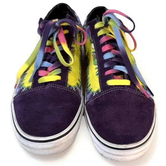 VANS Old Skool Tie-Dye Mysterio Skate Shoes 11.5 Suede Canvas Skateboarding