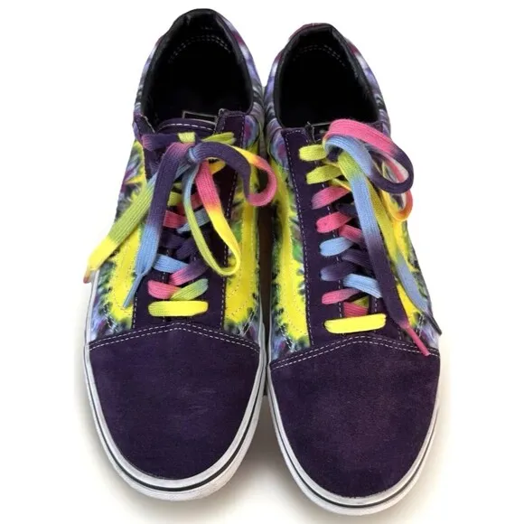 VANS Old Skool Tie-Dye Mysterio Skate Shoes 11.5 Suede Canvas Skateboarding