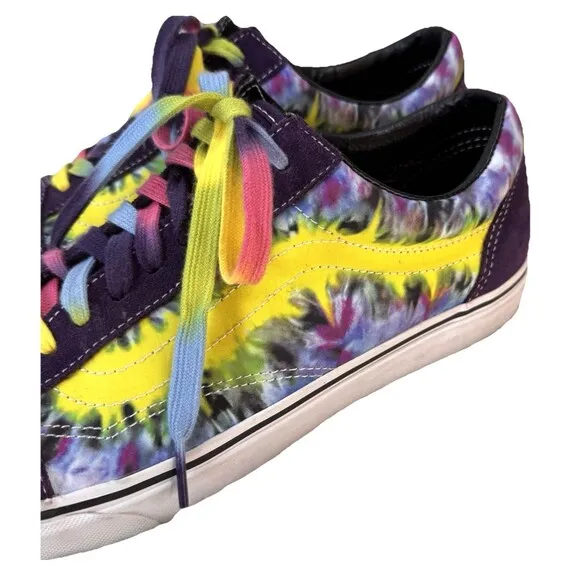 VANS Old Skool Tie-Dye Mysterio Skate Shoes 11.5 Suede Canvas Skateboarding
