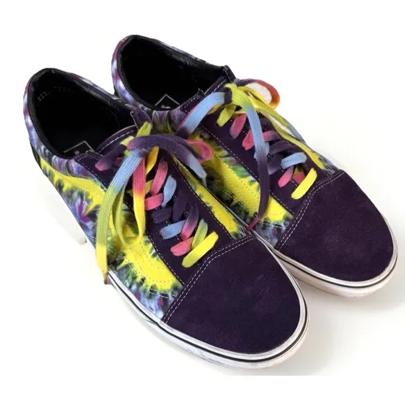 VANS Old Skool Tie-Dye Mysterio Skate Shoes 11.5 Suede Canvas Skateboarding