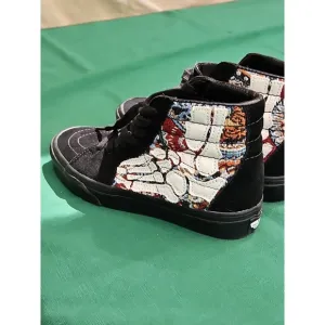 Vans OTW Sk8-Hi HAZY BONES Applied 3D Black White Skate Shoes Mens Size 4 Youth