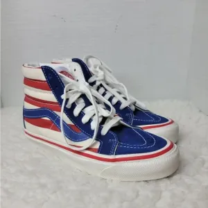 Vans Patriotic USA Anaheim Sk8-Hi 38 DX Women's Size 6.5 Skate Athletic Shoes