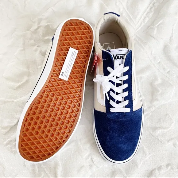 Vans Retro Blue Suede Sneakers New