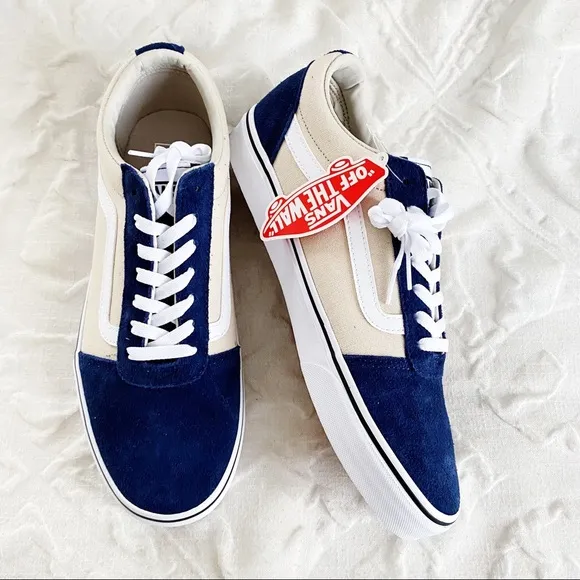 Vans Retro Blue Suede Sneakers New