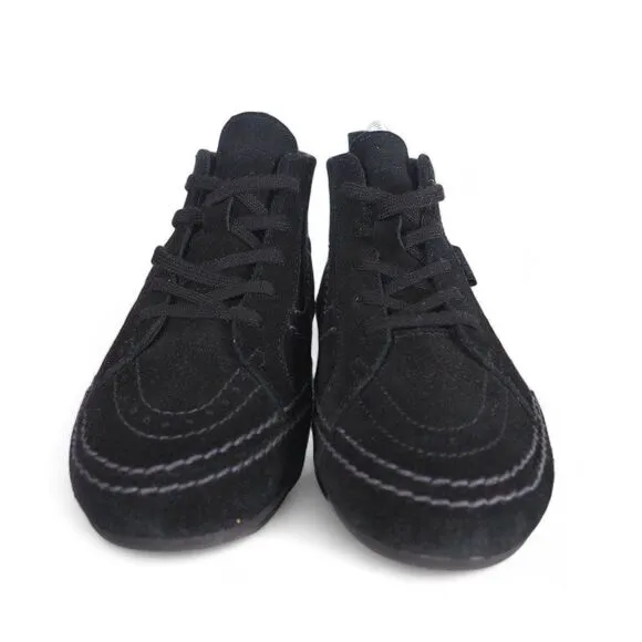 Vans Seahurst Mid Moc Skate Shoes Black Suede Women's 5.5