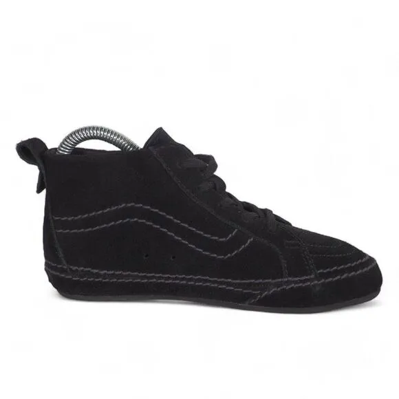 Vans Seahurst Mid Moc Skate Shoes Black Suede Women's 5.5