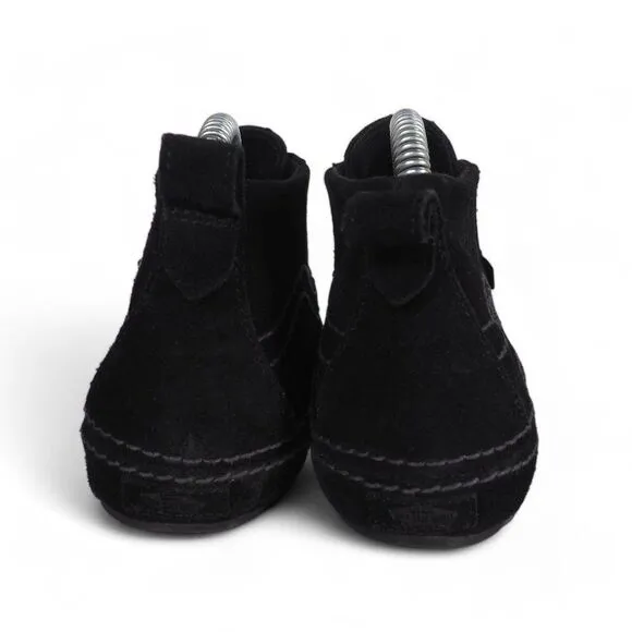 Vans Seahurst Mid Moc Skate Shoes Black Suede Women's 5.5