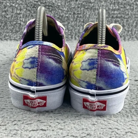 VANS SHOES Authentic Washed Tie Dye True White‎ Womens 9.5 Skate Mens 8 Lace Up