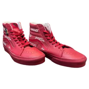 VANS SK-8 HI ALL RED SAMPLE SHOES Cordura 1966