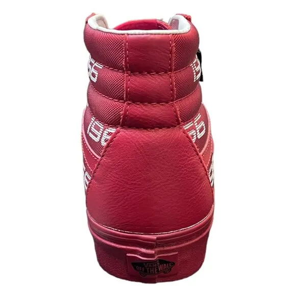 VANS SK-8 HI ALL RED SAMPLE SHOES Cordura 1966