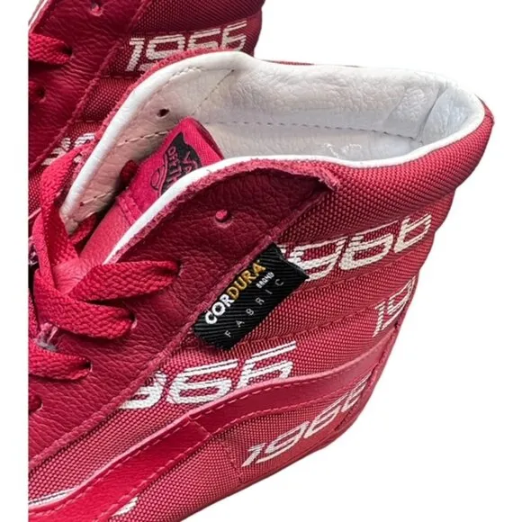 VANS SK-8 HI ALL RED SAMPLE SHOES Cordura 1966