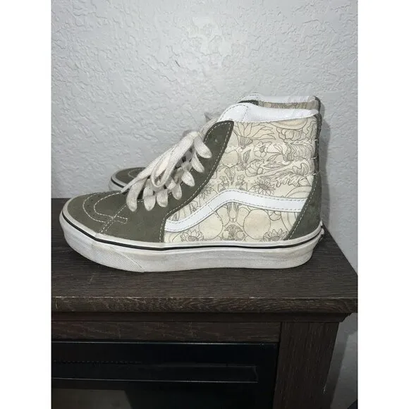 Vans SK8 Hi Desert Skulls Grape Leaf Men's Classic Skate Shoes Youth Men’s 4.0