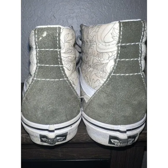 Vans SK8 Hi Desert Skulls Grape Leaf Men's Classic Skate Shoes Youth Men’s 4.0