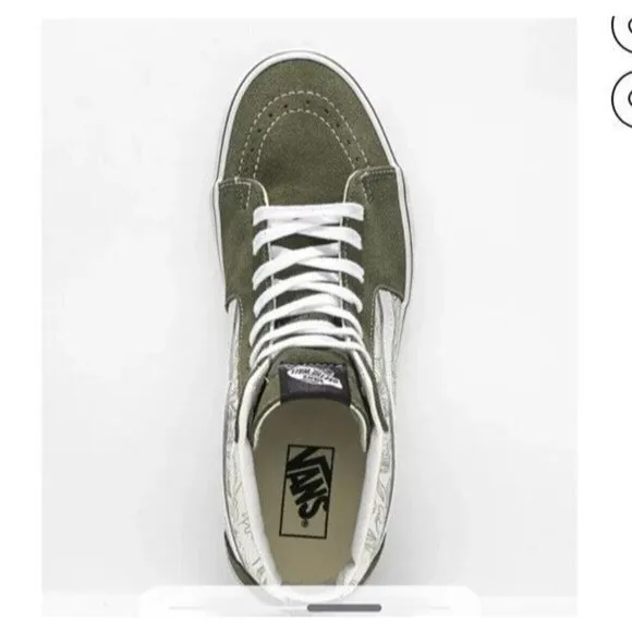 Vans SK8 Hi Desert Skulls Grape Leaf Men's Classic Skate Shoes Youth Men’s 4.0