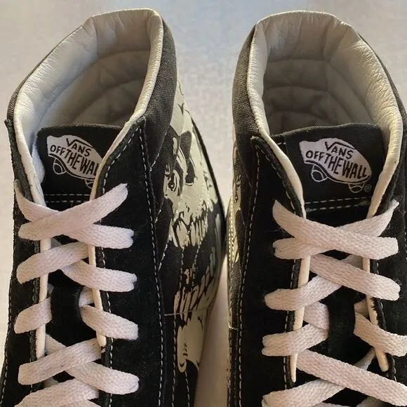 VANS SK8 Hi Glow in the Dark Skull Skate Shoes Size 12 Men’s