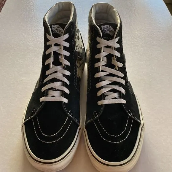 VANS SK8 Hi Glow in the Dark Skull Skate Shoes Size 12 Men’s