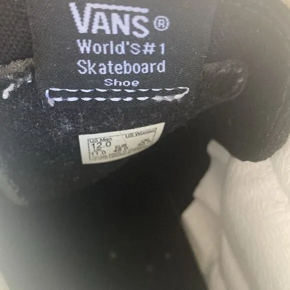 VANS SK8 Hi Glow in the Dark Skull Skate Shoes Size 12 Men’s