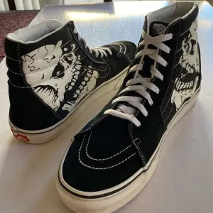 VANS SK8 Hi Glow in the Dark Skull Skate Shoes Size 12 Men’s