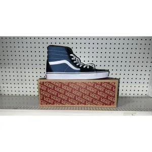 VANS Sk8-Hi Navy Blue Mens Suede Athletic Skate Shoes Sneakers Size 12