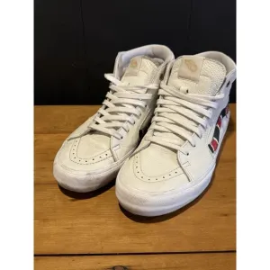 Vans SK8-Hi PRO White Leather Coral Snake Size 10 Men's Skate Shoes Sneakers