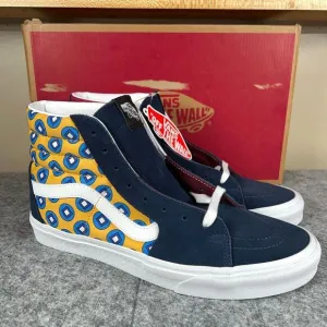 Vans Sk8-Hi Shoes Mens 9.5 Womens 11 Tie Print Mix Skate Sneakers Drsblsmlti NEW