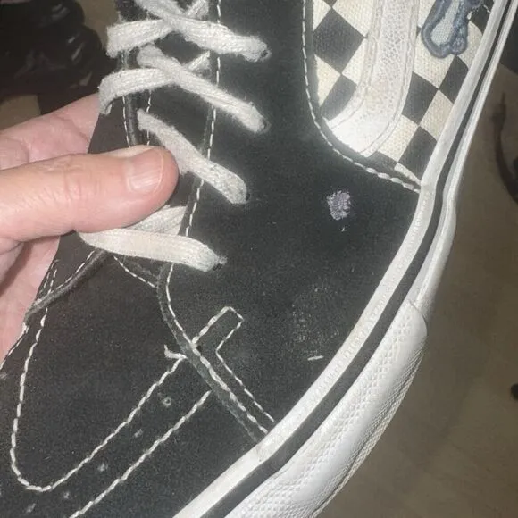 Vans SK8 Hi Skateistan Checkerboard Men's Classic Skate Shoes Size 8-9