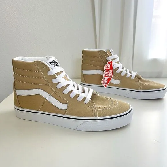 Vans SK8 Hi Taos Taupe Shoes Size Men's 9 OR Women's 10.5 Skate Suede Padded NEW