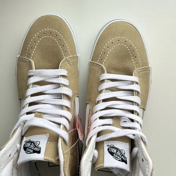 Vans SK8 Hi Taos Taupe Shoes Size Men's 9 OR Women's 10.5 Skate Suede Padded NEW