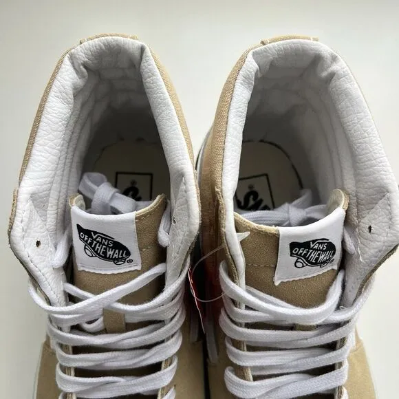 Vans SK8 Hi Taos Taupe Shoes Size Men's 9 OR Women's 10.5 Skate Suede Padded NEW