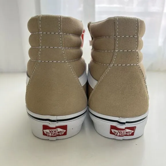 Vans SK8 Hi Taos Taupe Shoes Size Men's 9 OR Women's 10.5 Skate Suede Padded NEW