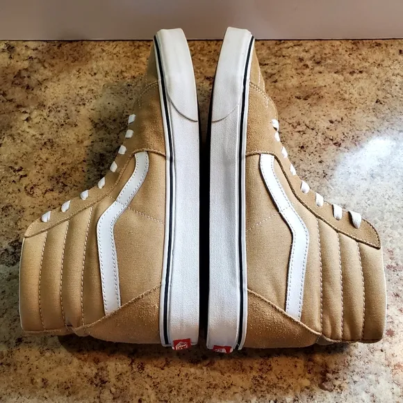 Vans Sk8-Hi Taos Taupe Skate Shoes Size 13