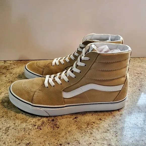 Vans Sk8-Hi Taos Taupe Skate Shoes Size 13