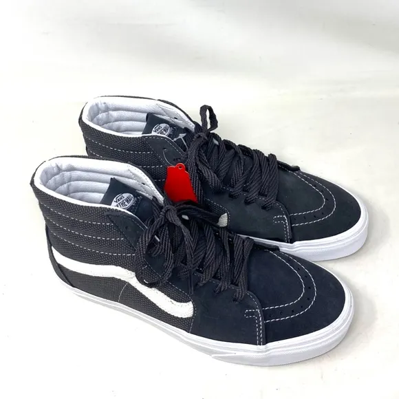 VANS Sk8-Hi Textured Asphalt Skate Shoes Women Sneakers Suede Canvas VN0005U91O7