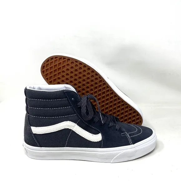 VANS Sk8-Hi Textured Asphalt Skate Shoes Women Sneakers Suede Canvas VN0005U91O7