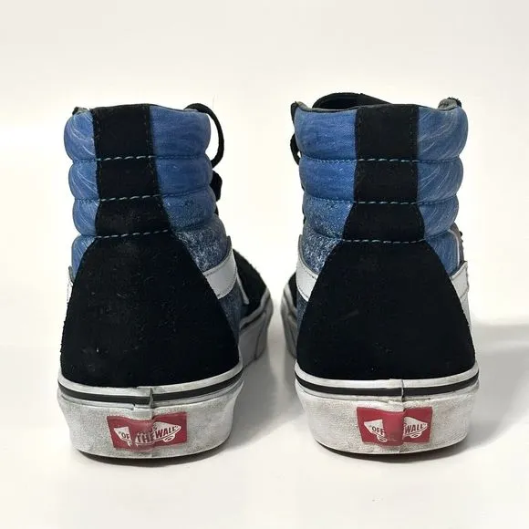 VANS Sk8 Hi Top Discovery Shark Week Skate Sneaker Shoes Men's Size 6 / W 7.5
