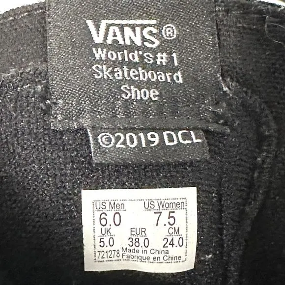 VANS Sk8 Hi Top Discovery Shark Week Skate Sneaker Shoes Men's Size 6 / W 7.5