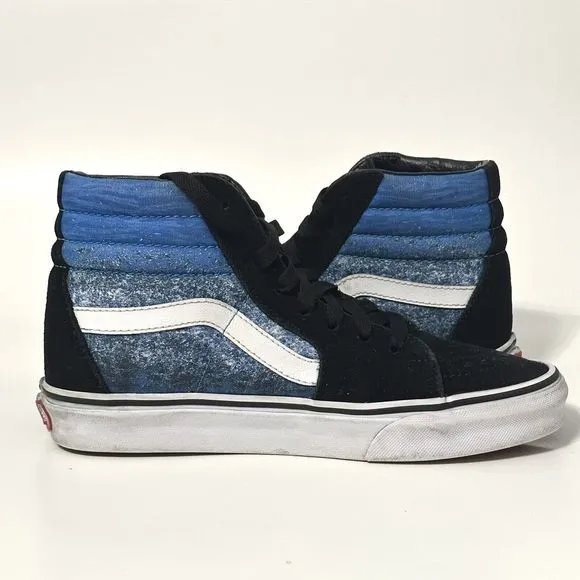 VANS Sk8 Hi Top Discovery Shark Week Skate Sneaker Shoes Men's Size 6 / W 7.5